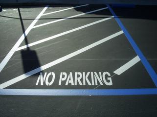 No Parking Parking Lot Marking and Striping